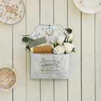Metal Hanging Storage Baskets Wall Baskets for Mail, Files,Flowers, Books & Accessories, Wall-Mounted Organizer for Entryway,