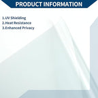 Car Window Tint Film Window Privacy Film Car Carbon 2 PLY PET 24.61 ft x 23.62 Inch 1 Pc Light Blue VLT 78% IRR 15% UVR 40%