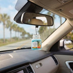 Yankee Candle Car Jar Ultimate, Bahama Breeze Pineapple & Mango Scent, Hanging Odor Neutralizing Air Freshener for Vehicles a
