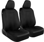 Motor Trend Black Cloth Car Seat Covers for Front Seats – Premium Automotive Bucket Seat Covers, Made for Vehicles with Remov