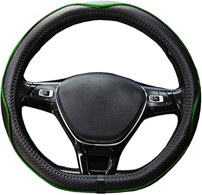 Mayco Bell Flat Bottom Steering Wheel Cover Anti-Slip,Safety,Soft,Breathable,Durable,Full Surround,Comfortable Grip Microfibe