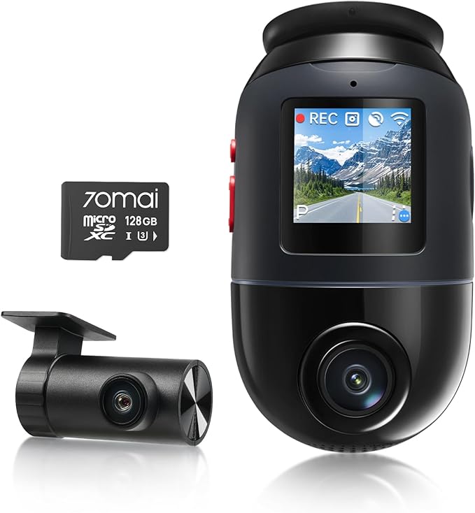 70mai Dual Dash Cam Front and Rear 4K, Car Camera for Cars with Sony IMX678, STARVIS 2 Night Vision, 4G LTE, AI Motion Detect