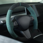 MEWANT Hand Stitched Steering Wheel Cover for Tesla Model 3 2017-2023 / Model Y 2020-2023 for Tesla Model 3/Y Accessories