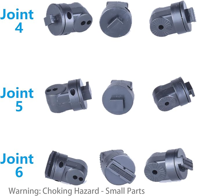 Replacement Dash Cam Mount, Suitable for Icesky 2.5K+2.5K+2.5K Three Channel Dash Cam M4, with 6pcs 360 Rotating Joints Windshield Suction Cup Mounting Bracket Dash Camera Accessory Part