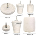 11 pcs Buffing Wheel for Drill, Buffing Pad Polishing Wheel Kits, Wheel Shaped Polishing Tool for Metal Aluminum, Stainless Steel, Chrome, Jewelry, Wood, Plastic, Ceramic, Glass, etc