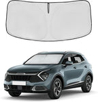 Windshield Sun Shade for Kia Sportage NQ5 2023 2024 2025 2026 4-Layer 240T Front Window Shade Custom Fit Sportage NQ5 Accessories Sun Visor Foldable Shade Blocks UV Rays