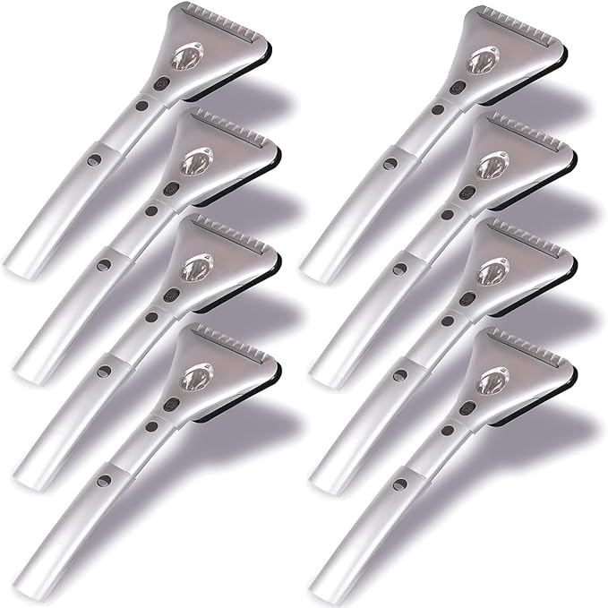 VaygWay Electric Heated Car Window Snow Ice Scraper with Light (8 Pk Electric Snow Ice Scraper)