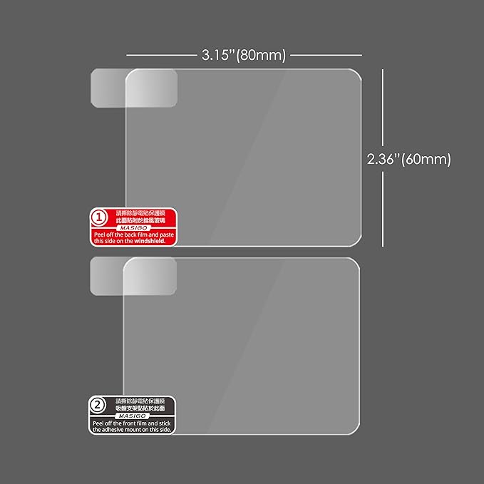 Double-Sided Adhesive Pads for Dash Cam Mount – High-Bond Mounting Tape for Windshield & Dashboard with Surface Protection Film – Clean Removal, Secure Hold