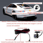 1080P 3Channel Dash Camera for Car Front and Rear Inside Dashcam Car Video Recorder,170°Wide Angle Vehicle Cam,WDR,G-Sensor,2