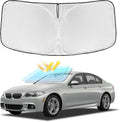 for BMW 5 Series 2011-2016 Windshield Sun Shade - 4 Layers Car Sunshades for Front Windows Shade Cover Custom Fit 5 Series 525i 520i 528i 530i 535d 535i 550i Sun Visor Blocks UV Rays Car Accessories