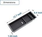 JDMCAR Center Console Organizer Compatible with Ford F150 Accessories 2024 2023 2022 2021,Center Console tray for F-150 Interior Accessories, Matte Black -(Full Console w/Bucket Seats ONLY)