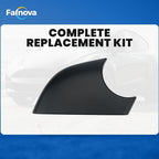 Right Rearview Mirror Cover Bracket, Compatible with Tesla Model Y 2020-2026, Side Mirror Base Cover Replacement Part, Suitable for Tesla Model Y Accessories（Black）