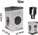 Universal Cup Holder Expander | 65-108mm Adjustable Car Adapter | Non-Slip Base for Bottles, Mugs & Handled Cups | Fit for Truck, RV, SUV, Car, Boat