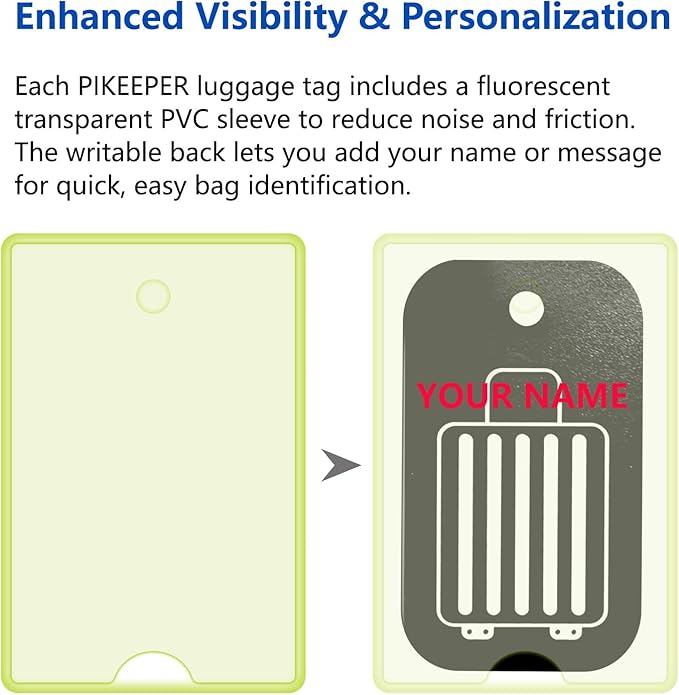 Smart Luggage Tags for Suitcase 4-Pack (2S2B) - Waterproof QR Code ID Labels, Show Scanner’s Location on Scan, Customizable &