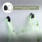 Car Trash Bag Hanging Disposable Car Garbage Bag Pack of 200 Small Auto Trash Bag for Car with 4 Hook for Car Kitchens Bedrooms Offices During Travel and Camping (Green)
