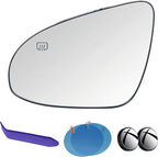 EAP Driver Side Mirror Glass Compatible with Toyota Camry 2012-2017, Avalon 2013-2018, Heated, 8790706020 8790707010 8790707020 8794706410 8794706400 TO1324119 TO1324118