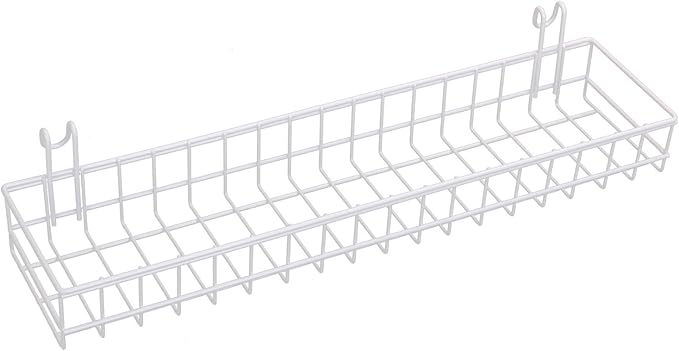 Kaforise Multipurpose Mesh Wall Metal Wire Basket, Grid Panel Hanging Tray, Wall Mount Organizer, Wire Storage Shelf Rack for