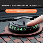 Multifunction Car Anti-Slip Dashboard Mat Sunglasses Holder Rotatable Anti Skid Car Dashboard Pad with Temporary Parking Numb