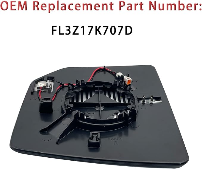 Passenger Side Heated Mirror Glass Replacement For Ford F150 2015 2016 2017 2018 2019 2020 - for Ford F150 Power Side Mirror with Blind Spot Detection System and Rear Holder