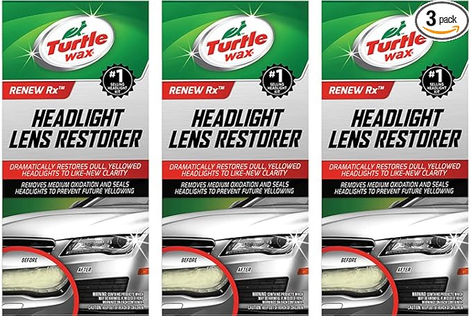 Turtle Wax T-240KT Headlight EEAeC Lens Restorer Kit, Three Units
