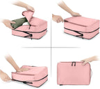 8 Set Compression Packing Cubes for Travel, Waterproof Luggage Organizers, Suitcase Organizer Set for Carry-On & Checked Bagg
