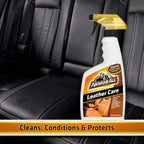 Armor All Car Leather Care Spray, Leather Cleaner and Protectant for Cars, Trucks and Motorcycles, Includes 2 Bottles, 16 Fl 