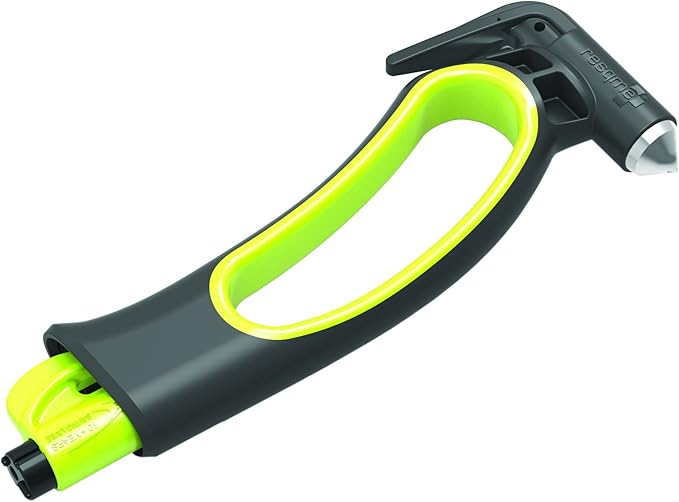 Resqhammer, Ultimate Safety Hammer, Seat Belt Cutter and Window Breaker, Emergency Family Car Escape Tool, Portable and Compa