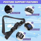 Car Seat Belt Cover for Pregnancy, Soft Harness for Neck and Abdomen Protection, with Adjustable Strap Soft Harness, Comfort Enhancer for Maternity Car Universal Travel(Green)