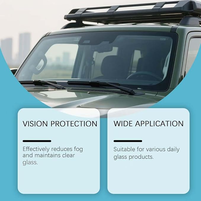 Anti Fog for Car Windshield Spray, Car Glass Cleaner, Interior Exterior Water Repellent Coating, Windscreen Glass Cleaner for