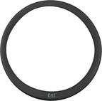 Cat® EasyWrap Faux Black Leather Steering Wheel Cover, Self Wrapping Car Steering Wheel Cover for Auto Truck Van SUV - Standard 14.5" - 15 Inches
