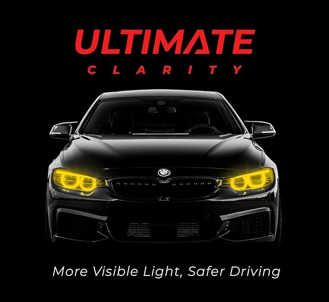 VViViD+ Ultimate Headlight Taillight Tint Vinyl Wrap (12" x 7ft, Yellow Tint)
