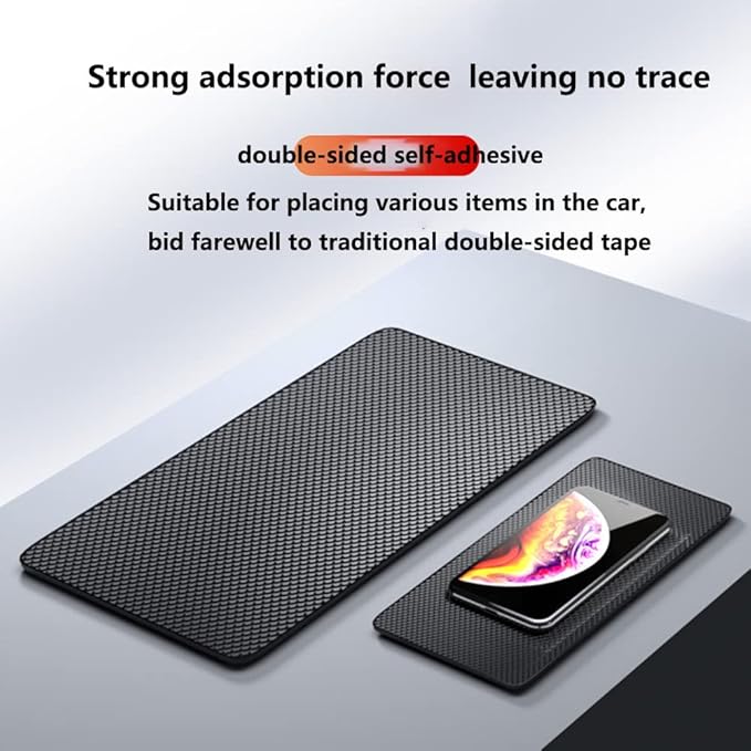 Extra Large & Thick Sticky Anti-Slip Pad for Car Dashboard, Universal Non-Slip Grip Cell Phones, Sunglasses, Keys, Decoration