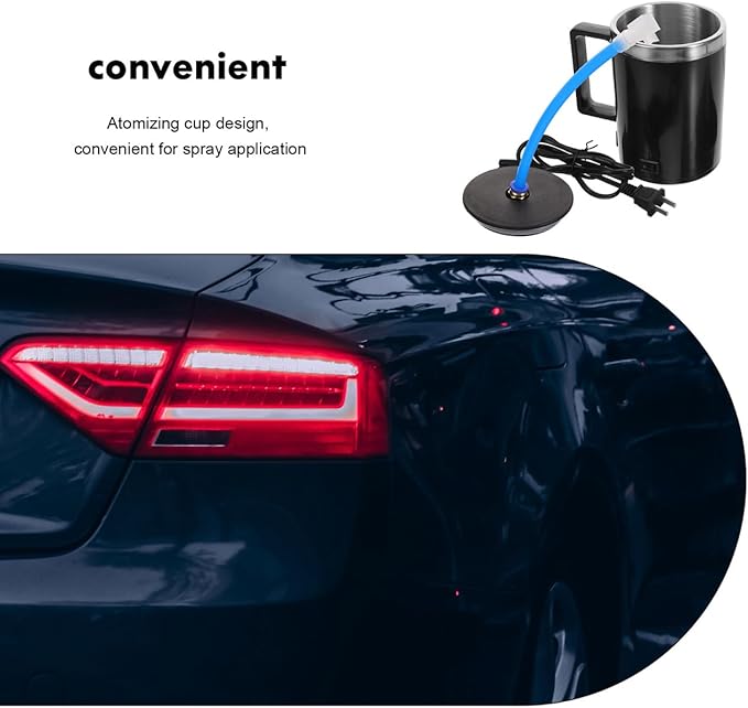 VOSAREA 1Set Headlight Restoration Tool Kit Atomizing Cup for Car Headlight Repair Leakproof Nozzle User Friendly Design for Easy Application and Maintenance