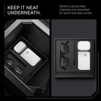 Spigen Center Console Organizer Tray Designed for Tesla Cybertruck Accessories 2026/2025/2024/2023 (Bottom) (Carbon Edition)