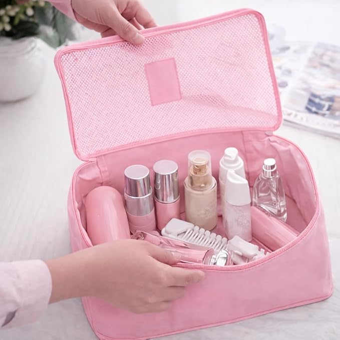 6 Set Travel Packing Cubes for Luggage – Laundry Pouch Organizer Bags, Lightweight Storage Pouches for Clothes, Shoes, and To