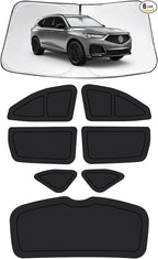 Car Window Shades for Acura MDX 2021-2026, Full Car Window Covers for Privacy, Sunshades for MDX Front Rear Windshield Side Windows to Block UV and Protect Privacy(6pcs)