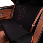 Flying Banner Butterfly car seat Covers ful Set Fashion Universal Lady Woman Female Rear Bench Split Colorized (Black Rose Re