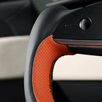 MEWANT Hand Stitched Tesla Model S Yoke Steering Wheel Cover Wrap for Tesla Model S 2021-2023 / Model X 2021-2023 Tesla Yoke Steering Wheel Accessories(3D Style)