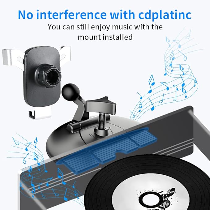 Car CD Slot Phone Mount for Honda Civic 2001-2015，Odyssey 2011-2017，Pilot 2003-2022 Automobile Interior Accessories Best Cellphone Holder Cell Phones Screen Stand Mobile Cradle Dashboard Accessory
