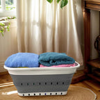 SAMMART 42L (11 gallon) Collapsible Plastic Laundry Basket - Foldable Pop Up Storage Container/Organizer - Space Saving Hampe
