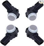 MANATEE Bumper Park Assist Object Sensor 84153946 for Cadillac Chevy GMC Buick Silverado Sierra 1500 2500 3500 HD Yukon XL Encore Lacrosse CTS CT6 XT5 XTS, 23428268 52050134 84078131 (4PCS Silver)