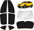 KUST Car Window Shades for Honda CRV 2017-2022 CR-V Accessories Windshield Sun Shade Side Rear Window Covers Sunshade Privacy Protection for Camping Blackout UV Block Full Set 8PCS