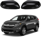Pair Mirror Cover Cap Compatible with Honda CRV 2017-2022 / HRV 2016-2022, Door Side Rearview Mirror Replacement with Turn Signal Cut-Outs, Glossy Black
