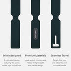 ANTLER Luggage Tags - Durable Rubber, for Suitcases & Travel Bags, Assorted Colors, Easy ID & Personalization, Fits Most Suit