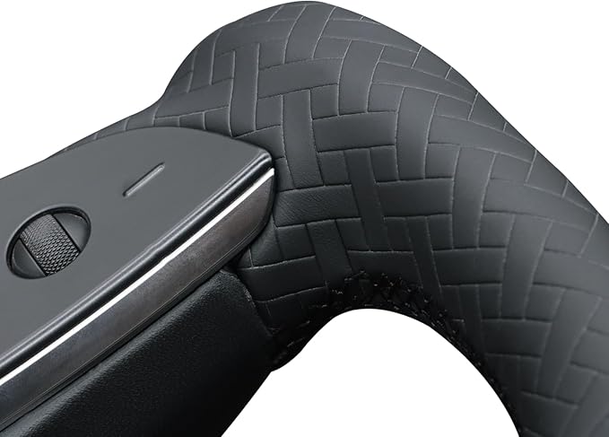 MEWANT Hand Stitched Tesla Model S Yoke Steering Wheel Cover Wrap for Tesla Model S 2021-2023 / Model X 2021-2023 Tesla Yoke Steering Wheel Accessories