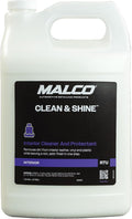 Malco Clean and Shine Interior Car Cleaner and Dressing - Best Interior Car Care to Restore Leather Plastic and Vinyl / 1 Sim
