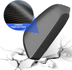 Chrome Carbon Fiber Style Car Side Door Mirror Trim Cover for Toyota Tacoma 2024 2025 2026 and 4Runner 2025 2026 (Rearview with Turn Signal Lamp）Auto Exterior Decorations Accessories Decor Kit