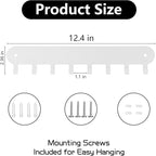 2 Pack Key Holder Wall Mount, Wall Mount Key Holder, Keys Holder On Wall, Key Hooks with 8 Hooks, Key Rack for Wall No Drill 