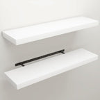 Floating Shelves for Wall, 9.3" Deep Wall Mounted Wood Shelves for Bathroom, Bedroom, Living Room, Kitchen, Hanging Shelf for