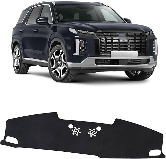 FIILINES Dash Cover for Hyundai Palisade Without HUD 2020-2025, Dashboard Cover Mat for Palisade Accessories Sunshade Nonslip
